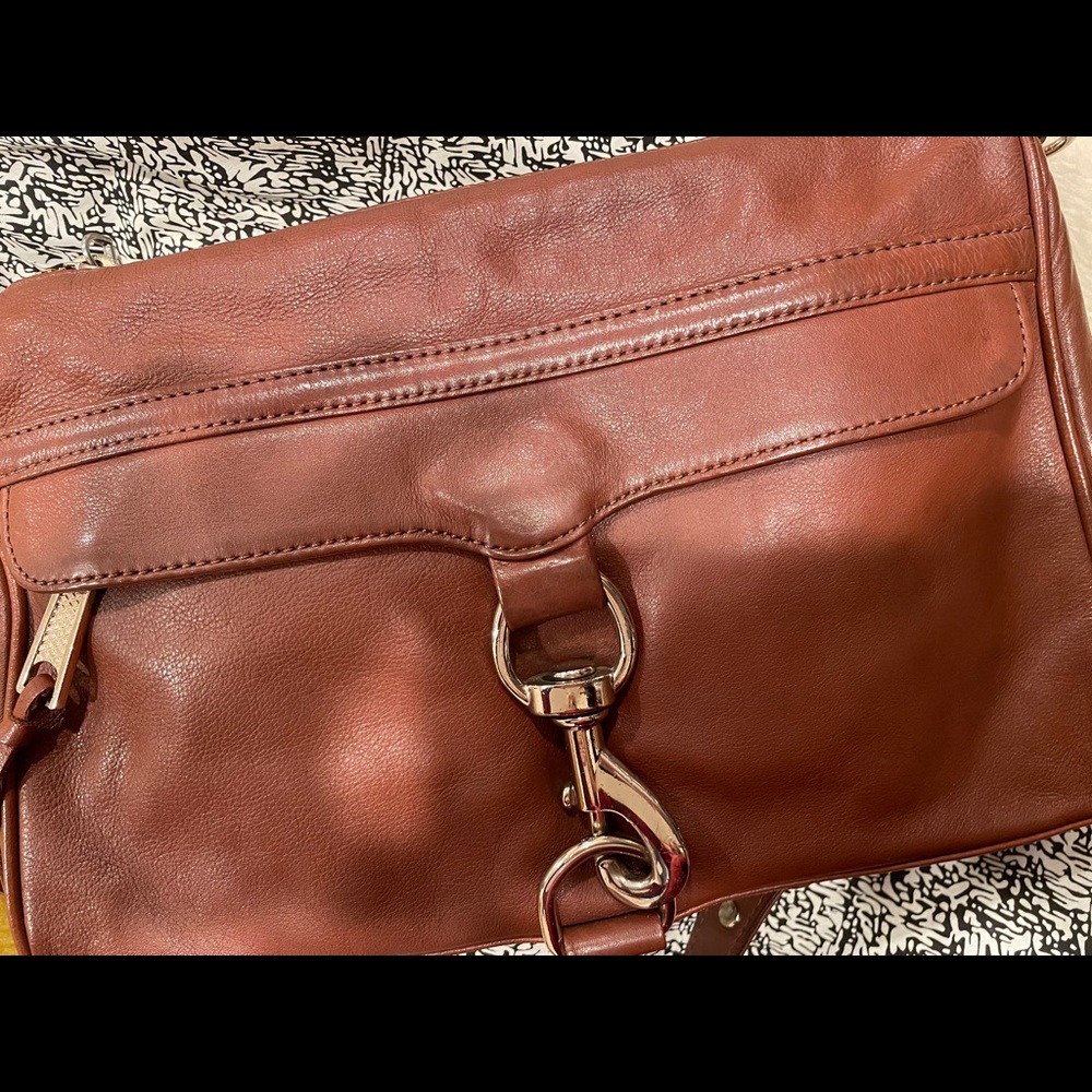 100% Brown Leather Rebecca Minkoff Crossbody
